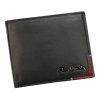  Pierre Cardin TILAK75 8824 čierno-červená pánska kožená peňaženka 11 x 9 cm