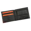  Pierre Cardin TILAK75 8824 čierno-červená pánska kožená peňaženka 11 x 9 cm