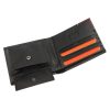  Pierre Cardin TILAK75 8824 čierno-červená pánska kožená peňaženka 11 x 9 cm