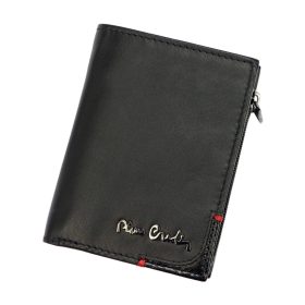    Pierre Cardin TILAK75 2421 čierna pánska kožená peňaženka, chránená RFID 8 x 10,5 cm