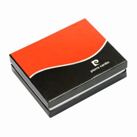    Pierre Cardin TILAK75 2421 čierna pánska kožená peňaženka, chránená RFID 8 x 10,5 cm