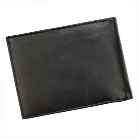    Čierna pánska kožená peňaženka Pierre Cardin s RFID ochranou, 12 × 9 cm