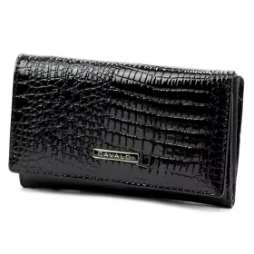    Cavaldi H29-1-RS9 čierna kožená dámska kožená peňaženka 14,5 x 9 x 4 cm
