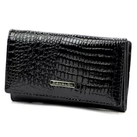   Cavaldi H29-1-RS9 čierna kožená dámska kožená peňaženka 14,5 x 9 x 4 cm