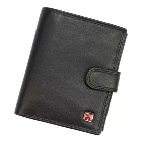    Albatross SN MW02 Z RFID čierna pánska peňaženka z hovädzej kože 10,5 x 12,5 x 3 cm