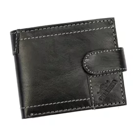    Charro IASI 145 čierna pánska kožená peňaženka 11 x 9 x 2,5 cm