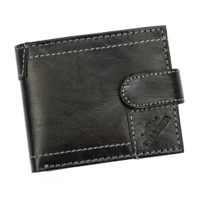    Charro IASI 145 čierna pánska kožená peňaženka 11 x 9 x 2,5 cm