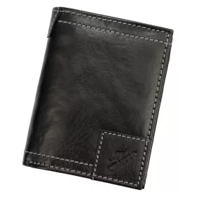    Pánska kožená peňaženka Charro IASI 1379 čierna 9,5 x 12,8 x 3 cm