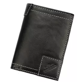    Charro IASI 2351 čierna pánska kožená peňaženka 9,5 x 13 x 2 cm