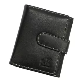    Money Kepper CC 6004 čierno-šedá pánska kožená peňaženka 9 x 10,5 x 3 cm