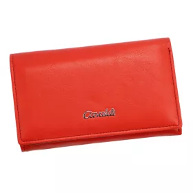    Cavaldi PX29-DNM červená dámska kožená peňaženka z koženého vlákna 14 x 9 cm