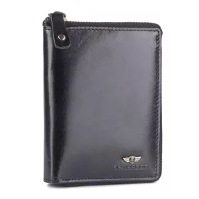    Peterson PTN 340 2-1-1 čierna pánska kožená peňaženka 10 x 13,5 x 2 cm