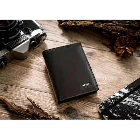    Peterson PTN 317A 2-1-1 čierna pánska kožená peňaženka 13 x 10 x 2 cm