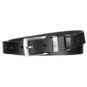    Pánsky opasok z hovädzej kože Peterson PTN 2600691 ČIERNY