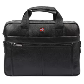    Nordee S137 čierna pánska kožená aktovka 38 x 27 x 10 cm