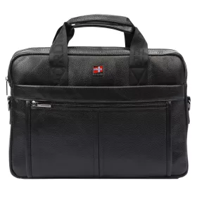    Nordee S137 čierna pánska kožená aktovka 38 x 27 x 10 cm
