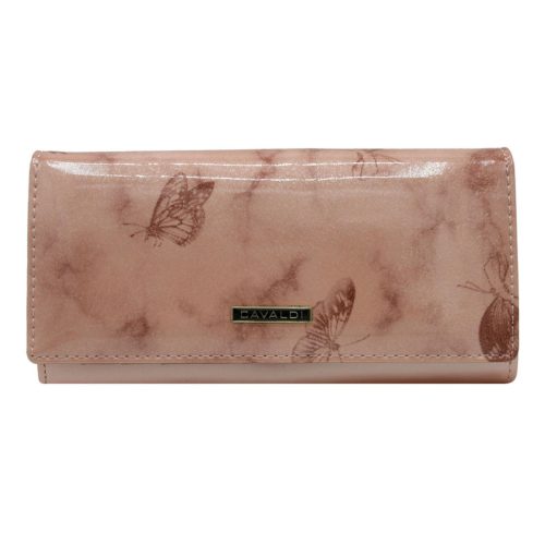 Cavaldi H27-1-SBF bézs női marhabőr pénztárca