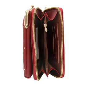   Dámska peňaženka Cavaldi M-06 bordovej farby 18 x 10 x 3 cm