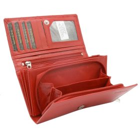    Rovicky R-RD-07-GCL-Q červená dámska kožená peňaženka 9,5 × 16 cm