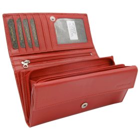    Dámska kožená peňaženka Rovicky R-RD-12-GCL-Q červená