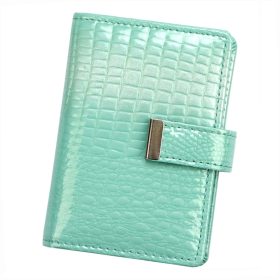    Jennifer Jones 5244-2 tyrkysový dámsky kožený držiak na karty 8,3 x 11,3 x 1,7 cm