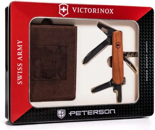  Peterson PTN ZM33 hnedá pánska kožená darčeková súprava