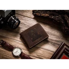    Peterson PTN ZM33 hnedá pánska kožená darčeková súprava