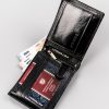  Pánska kožená peňaženka Peterson PTN N61-VT čierna, RFID 12 x 9,5 x 2,5 cm