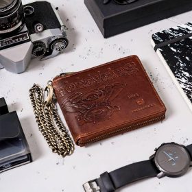    Peterson PTN N992C-09-HWM hnedá pánska kožená peňaženka 12,5 x 10 x 2 cm