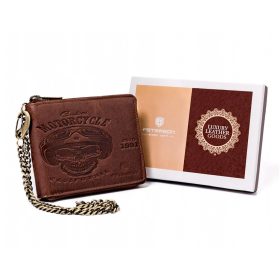    Peterson PTN N992C-03-HWM hnedá pánska kožená peňaženka 12,5 x 10 x 2 cm