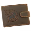  Pánska kožená peňaženka Wild L895-004 hnedej farby 12,8 x 9,5 x 2,8 cm