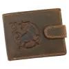  Pánska kožená peňaženka Wild L895-004 hnedej farby 12,8 x 9,5 x 2,8 cm