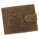  Kožená peňaženka divoký L895-005 horoskop Blíženci 12,8 x 9,5 x 2,8 cm