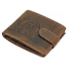  Pánska kožená peňaženka Wild L895-007 hnedej farby 12,8 x 9,5 x 2,8 cm