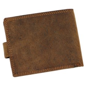    Divoký L895-012 muflón vzor lovec pánska kožená peňaženka 12,8 x 9,5 x 2,8 cm