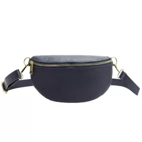    Patrizia 417-003 GOLD tmavomodrá dámska kožená kabelka na opasok, crossbody 25 x 15 x 6 cm
