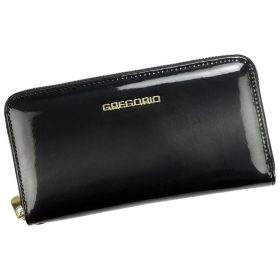    Gregorio SH-119 čierna dámska kožená peňaženka 20 x 10,5 x 2,8 cm