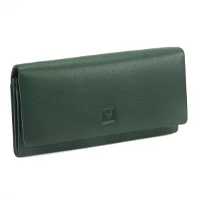    Dámska peňaženka VerMari VER LW-04 z hovädzej kože v zelenej farbe 18,5 x 10 x 3 cm