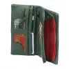  Dámska peňaženka VerMari VER LW-05 z hovädzej kože v zelenej farbe 19,5 x 9,5 x 3 cm