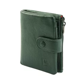    Dámska peňaženka VerMari VER LW-07 z hovädzej kože v zelenej farbe 10 x 12 x 3 cm