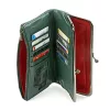  Dámska peňaženka VerMari VER LW-09 z hovädzej kože v zelenej farbe 20 x 11 x 3,5 cm