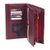  Dámska peňaženka VerMari VER LW-02 z hovädzej kože v bordovej farbe 19 x 10 x 2,5 cm