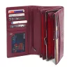  Dámska peňaženka VerMari VER LW-04 z hovädzej kože v bordovej farbe 18,5 x 10 x 3 cm