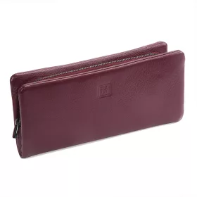    Dámska peňaženka VerMari VER LW-05 z hovädzej kože v bordovej farbe 19,5 x 9,5 x 3 cm