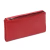  Dámska peňaženka VerMari VER LW-06 z hovädzej kože v červenej farbe 18,5 x 10 x 3 cm