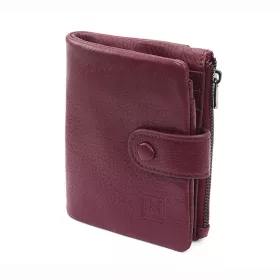    Dámska peňaženka VerMari VER LW-07 z hovädzej kože v bordovej farbe 10 x 12 x 3 cm