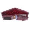  Dámska peňaženka VerMari VER LW-07 z hovädzej kože v bordovej farbe 10 x 12 x 3 cm