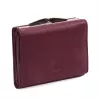  Dámska peňaženka VerMari VER LW-08 z hovädzej kože v bordovej farbe 11 x 9,5 x 3 cm