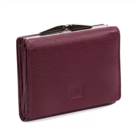    Dámska peňaženka VerMari VER LW-08 z hovädzej kože v bordovej farbe 11 x 9,5 x 3 cm