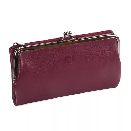  Dámska peňaženka VerMari VER LW-09 z hovädzej kože v bordovej farbe 20 x 11 x 3,5 cm